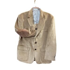 Orvis Mens Vtg Corduroy Sport Coat Sz 42R Tan Blazer Jacket Elbow Patch’s 90s